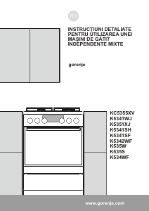 Manual Gorenje K534WF Aragaz