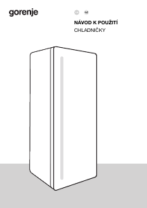 Manuál Gorenje R619FEW5 Lednice
