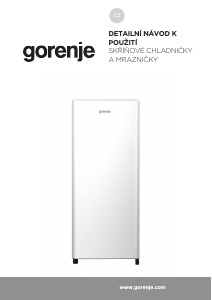 Manuál Gorenje RB413EPW4 Lednice