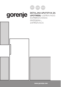 Priručnik Gorenje RB492PW Hladnjak