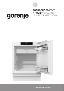 Manuál Gorenje RBIU609EA1 Lednice