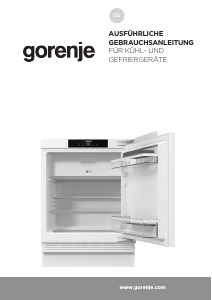 Bedienungsanleitung Gorenje RBIU609EA1 Kühlschrank