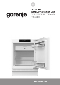 Manual Gorenje RBIU609FA1 Refrigerator