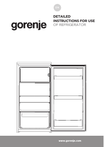 Manual Gorenje RI4092P1 Refrigerator