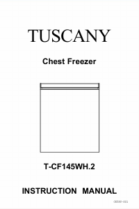Handleiding Tuscany T-CF145WH2 Vriezer