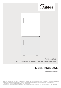 Manuale Midea MERB276FGE02A Frigorifero-congelatore