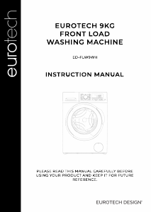 Handleiding Eurotech ED-FLW9WH Wasmachine