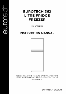 Manual Eurotech ED-RFT362SS2 Fridge-Freezer