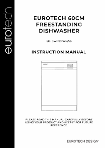 Manual Eurotech ED-DWF12PSS Dishwasher