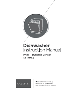 Manual Eurotech ED-ID14P2 Dishwasher