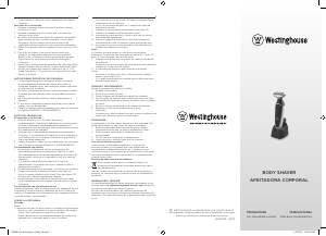 Manual Westinghouse WHMS136 Shaver