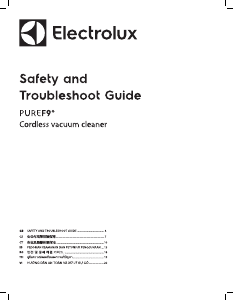 Panduan Electrolux PF91-6BMF Pure F9 Penyedot Debu