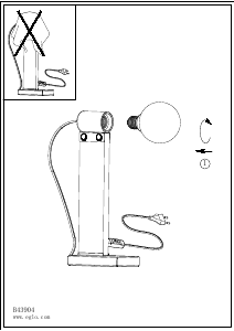 Bruksanvisning Eglo 43904 Lampa