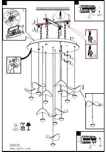 Rokasgrāmata Eglo 390339 Lampa