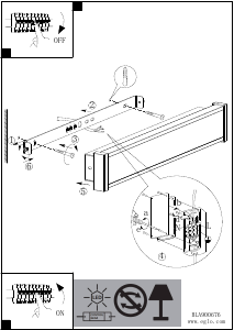 Bruksanvisning Eglo 900676 Lampa