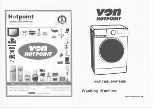 Bruksanvisning Von Hotpoint HWF-916SI Tvättmaskin