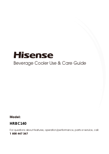 Manual Hisense HRBC140 Refrigerator