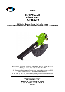 Käyttöohje IKH XTP106 Lehtipuhallin