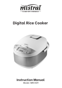 Manual Mistral MRC509 Rice Cooker