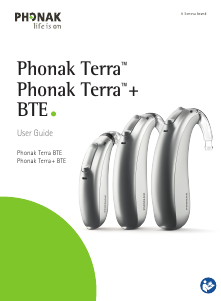 Handleiding Phonak Terra+ BTE-UP Hoortoestel