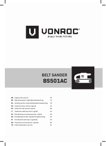 Mode d’emploi Vonroc BS501AC Ponceuse à bande