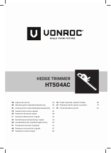 Manual Vonroc HT504AC Corta-sebes