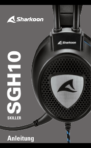 Manual Sharkoon Skiller SGH10 Auscultador com microfone