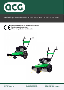 Handleiding ACG ACG750-ECO-TRIM Grasmaaier