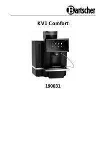 Manual Bartscher KV1 Comfort Coffee Machine