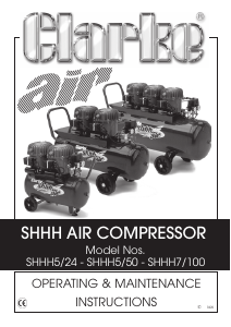 Manual Clarke SHHH 5/24 Compressor