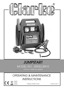 Manual Clarke JS900 Jump Starter