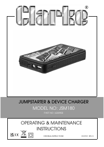 Handleiding Clarke JSM180 Accubooster