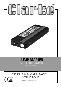 Handleiding Clarke JSM350 Accubooster