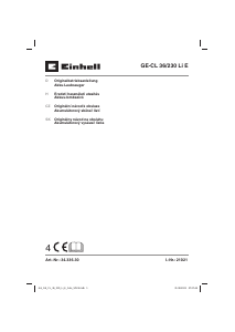 Használati útmutató Einhell GE-CL 36/230 Li E Levélfúvó