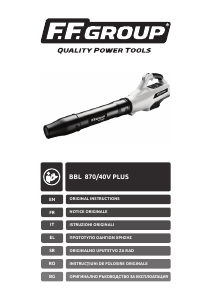 Handleiding FF Group BBL 870/40V PLUS Bladblazer