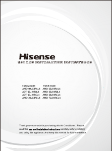 Handleiding Hisense AMD-25UX4RAL4 Airconditioner