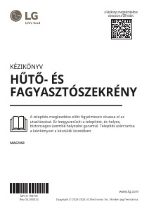 Használati útmutató LG GSXV90PZAF Hűtő és fagyasztó
