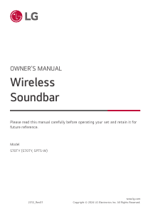 Manual LG S70TY Home Theater System