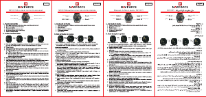 Manual Naviforce NF9095 Relógio de pulso