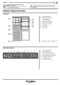 Handleiding Whirlpool WB70I 952 X Koel-vries combinatie