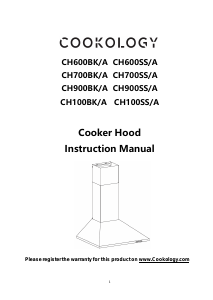 Handleiding Cookology CH700BK/A Afzuigkap
