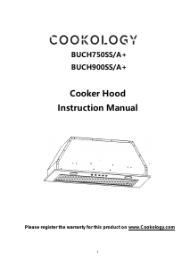 Handleiding Cookology BUCH750SS/A+ Afzuigkap