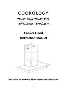 Manual Cookology TSH601BK/A Cooker Hood