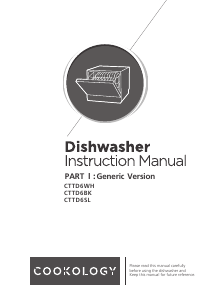 Manual Cookology CTTD6SL Dishwasher