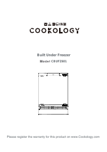 Handleiding Cookology CBUFZ601 Vriezer