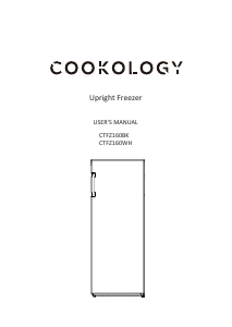 Handleiding Cookology CTFZ160BK Vriezer