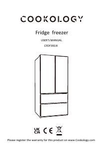 Manual Cookology CFDF391IX Fridge-Freezer