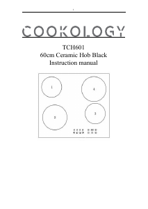 Manual Cookology TCH601 Hob