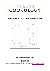Manual Cookology CIBP600 Hob