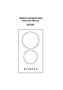 Manual Cookology CET301 Hob